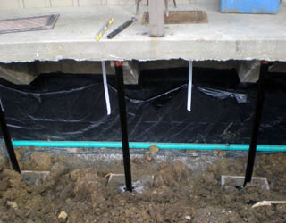 Foundation repair and drainage system install